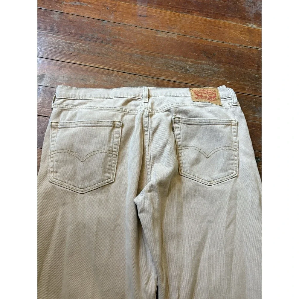 Levi's‎ Men's 514 Straight Fit Jeans Khaki 36 X 30 Beige Tan